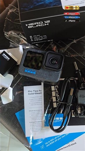 GoPro HERO12 Black Creator Edition for vloggers + Volta, Media Mod, and Light Mod Box Set #gopro12