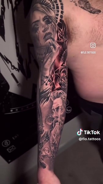 Mystic Tattoo Sleeve Design Inspiration