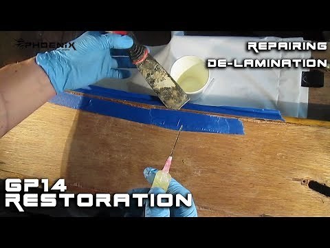 How to boat restoration | Repairing de-lamination on marine ply | GP14 Restoration