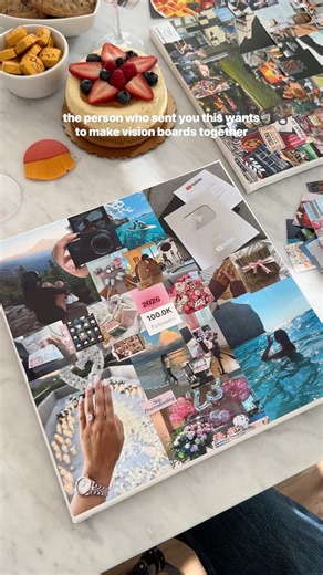 follow for cute at-home activity ideas! 🥂🌟🤭 #visionboard #visionboardnight #visionboard