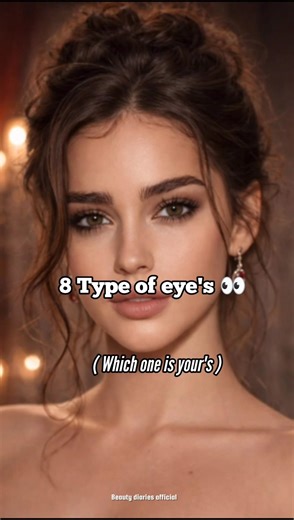 8 Types of Eyes You Must Know 👁️✨#eyeshape #typesofeyes #beautytips #makeuptips