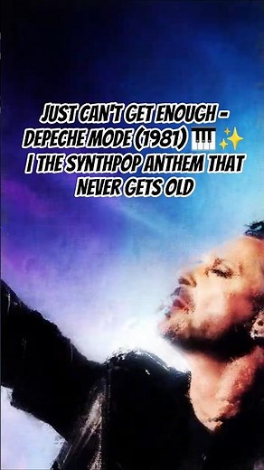 Just Can't Get Enough – Depeche Mode (1981) 🎹✨ | The Synthpop Anthem That Never Gets Old