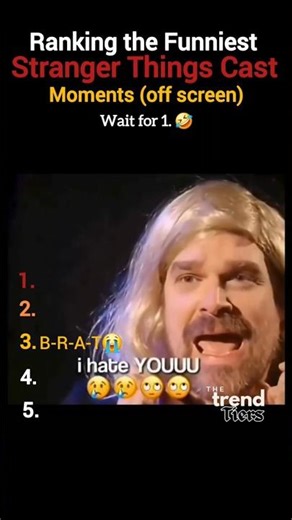 Ranking the Funniest Stranger Things Cast Moments (off screen)🤣 #funny