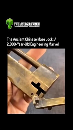 The Jolly Leader on Instagram: "​🔒 The Un-hackable 2nd Century BC Chinese Lock! 🇨🇳 ​This remarkable Double Maze Copper Lock is an ancient Chinese invention dating back to the 2nd Century BC (Han Dynasty). It represents the pinnacle of security technology from over 2,000 years ago! ​🗝️ The Mystery of the Key & Mechanism: ​Double Labyrinth: The interior features two interwoven copper mazes, making it a mechanical masterpiece. ​The Precision Key: The key isn't just a tool; it's a guide. It must
