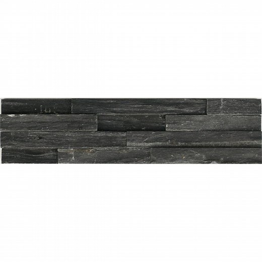 Decor8 Tiles 400 x 100mm Silver Black Series 2 Stacked Stone