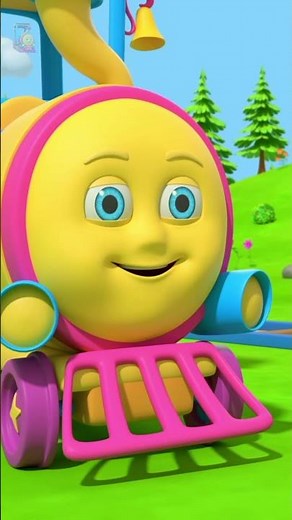 Five Little Trains #shorts #huffypuffytrain #nurseryrhymes #trainsong #preschool #youtubekids