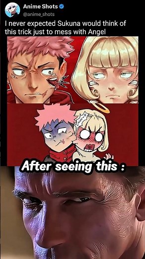 Did Sukuna really just kiss Angel like that? 😅 #sukuna #angel #gojo #jjk #jujutsukaisen