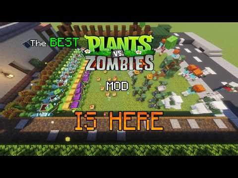 THE BEST PLANTS VS ZOMBIE MINECRAFT MOD HAS ARRIVED | Mod Showcase |
