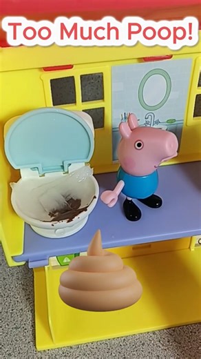 George clogged the toilet AGAIN! 🚽💩 #peppapig