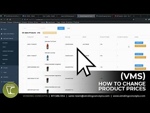 (VMS) How to Change Product Prices