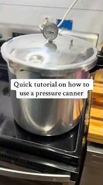 Here’s a quick tutorial on how to use a pressure canner! I’m using the presto canner. #canning