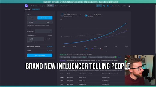 By 2030. If I keep adding my contributions. I could be getting £10K per year if I reinvest dividends. Compounding working. | Your Money Mate