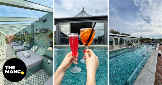 The magical garden spa near Manchester with TWO swim-up bars