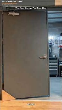 Test Your Garage Fire Door Now — 30 Seconds