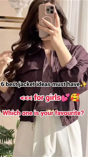🔥6 Best Jacket Ideas for Girls ✨ | Trendy & Stylish Looks #fashion #viral #ootd 💕🥰