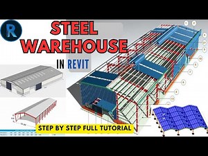 Steel Warehouse construction in revit #warehouse #AECCad