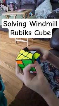 Solving my windmill rubiks cube. #rubikscube #cubing