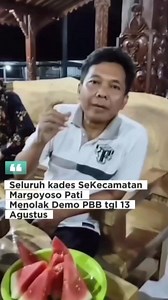 1.1M views · 7.4K reactions | Beberapa kades se kecamatan Margoyoso deklarasi tidak ada demo tgl 13 Agustus nanti #demo #pati | Info Seputar Pati | Facebook