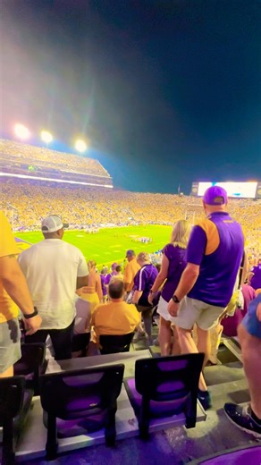 LSU 🐯🏈 fans sing “Neck” (STTDB).🎶 #lsufootball