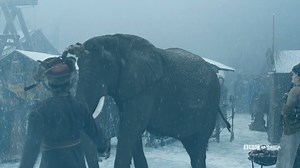 We can't ignore the elephant on the Thames... Your'e invited to the Frost Fair Saturday at 9/8c on BBC America. #DoctorWho | BBC America