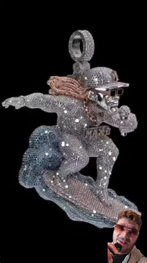 Even Though it's a 3D Rendering from Mavani, This Max B Pendant is 🔥 #creativejewelry #jewelrytok #balltothemax #jewelrytiktok #bling