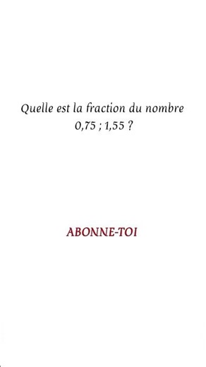 COMMENT ECRIRE UN NOMBRE DÉCIMAL EN FRACTION? #maths #fraction