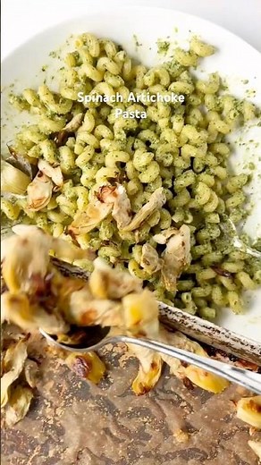 Spinach Artichoke Pasta #recipe