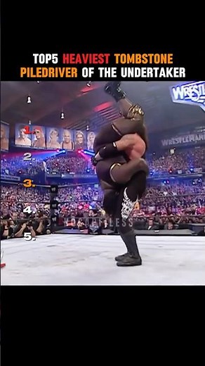 The Undertaker's Heaviest Tombstone Piledriver 💀