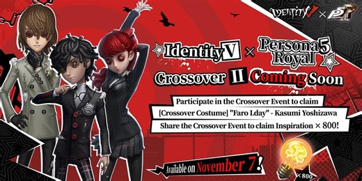 Identity V to collab with Persona 5 Royale once more in latest crossover