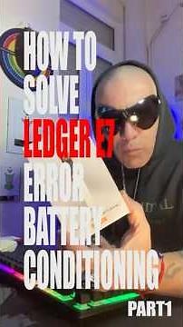 How to solve Battery issue (e7) on Ledger Nano X , you won’t believe! Part 1