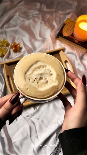 Day 03: French Vanilla Latte (You can use any syrup) #creatorsearchinsights #coffeerecipe #coffee #fyp #aesthetics