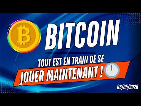 BITCOIN Tout est en train DE SE JOUER MAINTENANT 🕛 Analyse CRYPTO & NEWS ✅