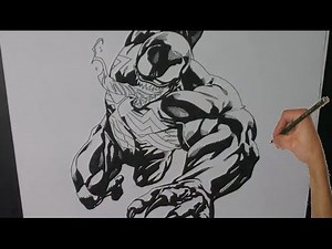 How to Draw Venom - Marvel Comic