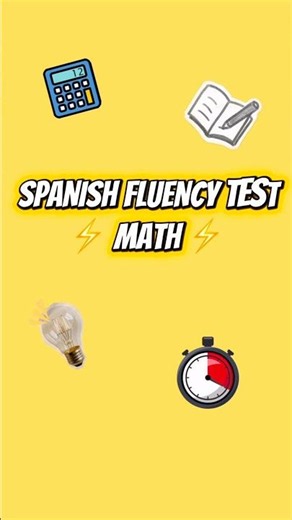 Can you SPEAK Math in Spanish? ⏱️ (Native Speed Challenge) ‪@SpanishwithJoelys‬