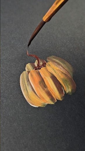 Easy Pumpkin Drawing | Simple Painting Tutorial