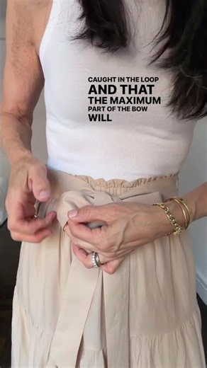 Best way to tie a fabric self belt