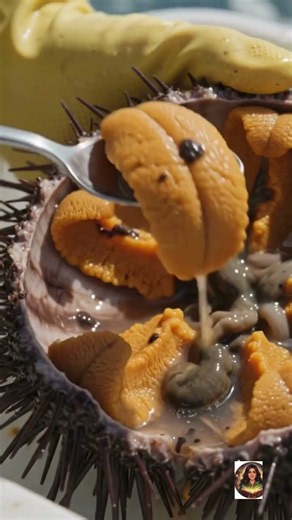 How I Hand-Dived for Sea Urchins and Processed Roe 🤿✨🍚 #sushi #facts #scubadiving #food #animals