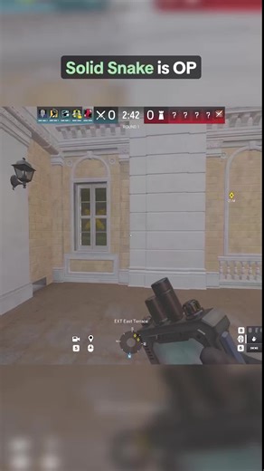 Solid Snake is the new operator in Siege and he's OP! #siegeclips #rainbowsixsiege #gamingontiktok #siege #ranked