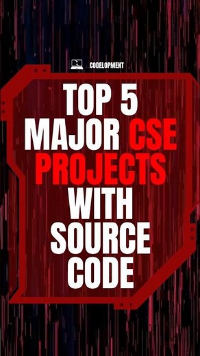 Top 5 Major CSE Projects for Final Year Students 🚀 | Resume Boosting Ideas