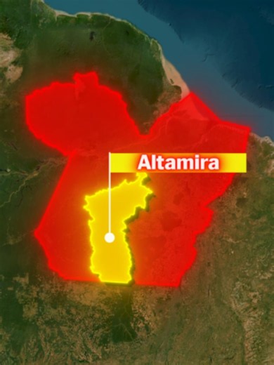 Você Sabia que Altamira é Maior que Portugal e Coreia do Norte? #mapas #brasil #geografia #Altamira
