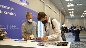 #WCUS went by too fast 😱 A big thank you to the organizers for putting together an awesome event! We loved getting to know the #WordPress community and contributing to the open-source platform 💜 Miss it already? Check out our video 🤩 | Hostinger