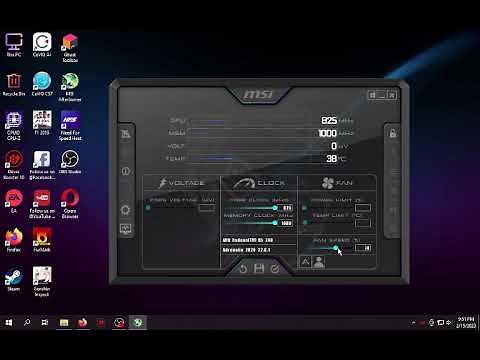 How to Change GPU Fan Speed in MSI Afterburner