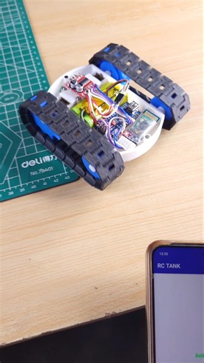 DIY Mini Tank with Bluetooth Control #ashwinprojects #Rctank