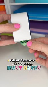 // ✨Sticker Dispenser for the WIN ✨// The newest edition to my GRADING BIN! This is one of my favorite classroom items! The stickers are so bright and fun! It comes with 4 rolls of stickers and comes in these four colors! 🩷💜💚🩵 Which one do you like best? ✨ Comment STICKER to grab the link now, make sure to be following me to get the DM ✨ #classroomideas #classroommanagement #grading #gradingtools #teachertips #stickerdispenser Sticker dispenser- https://amzn.to/42KSMGZ | Fair Winds Teaching