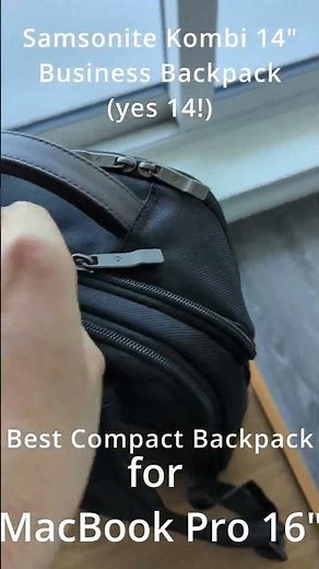 Best Compact Backpack for MacBook Pro 16 2023 - Samsonite Kombi 14