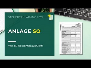 Fill out Annex SO | Tax return 2021