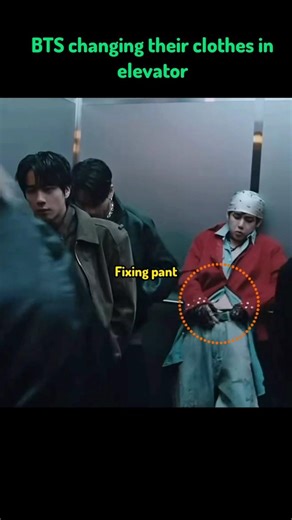 Bts changing their Clothes in Elevator 😂