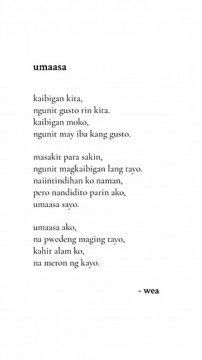 Spoken Poetry Tagalog: Poems About Hope and Heartache