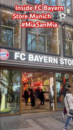Inside FC Bayern Store Munich 🎥⚽ #MiaSanMia