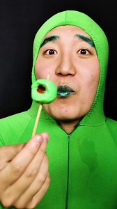 Baking and eating alien watermelon jelly earth jelly #asmr #틱톡푸드 #jelly #eating #mukbang #alien #watermelon #green #blue | HUBA 후바